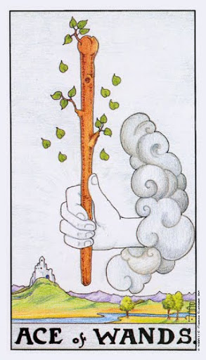 Lá Ace of Wands