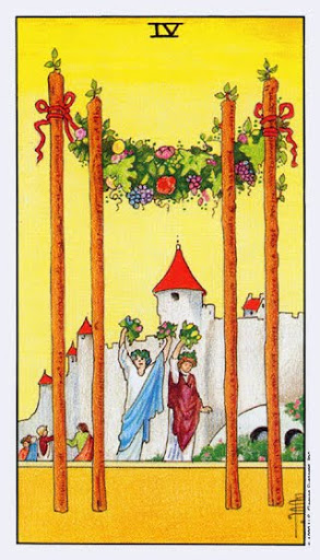 Lá Four of Wands