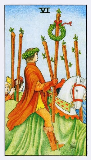 Lá Six of Wands