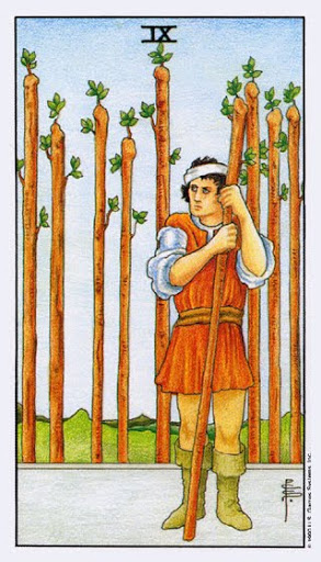 Lá Nine of Wands