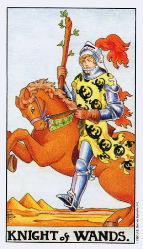 Lá Knight of Wands