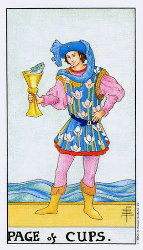 Lá Page of Cups