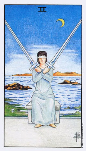 Lá Two of Swords