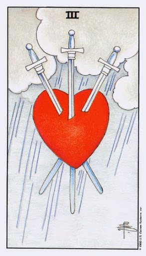 Lá Three of Swords