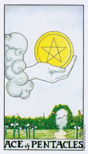 Lá Ace of Pentacles
