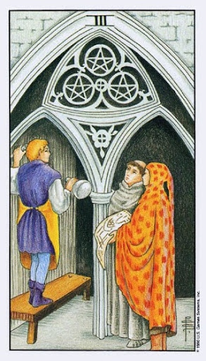 Lá Three of Pentacles