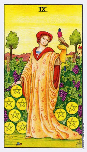 Lá Nine of Pentacles