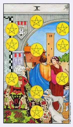 Lá Ten of Pentacles