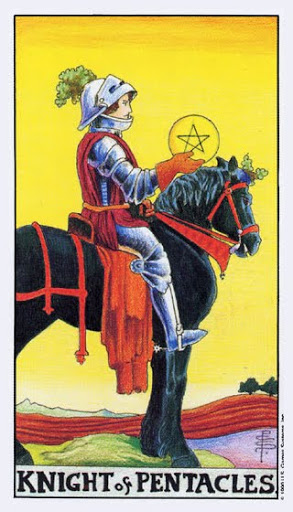 Lá Knight of Pentacles