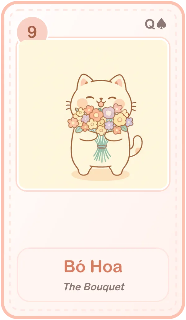 Lá bài Lenormand Bó Hoa (The Bouquet)