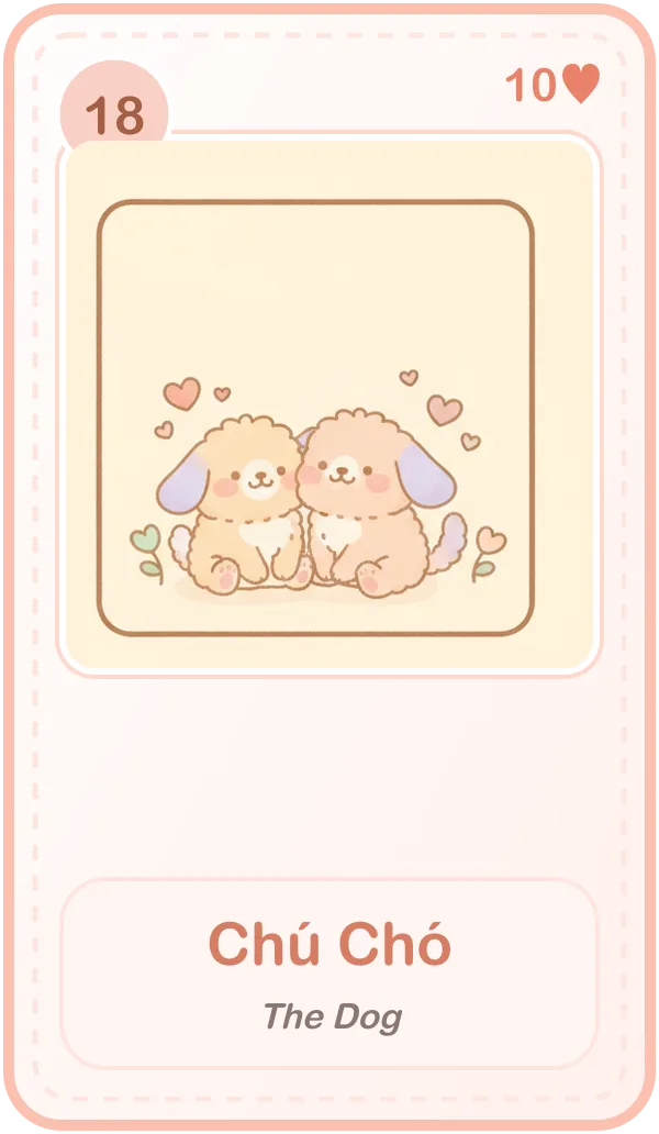 Lá Chú Chó (The Dog) trong bài Lenormand