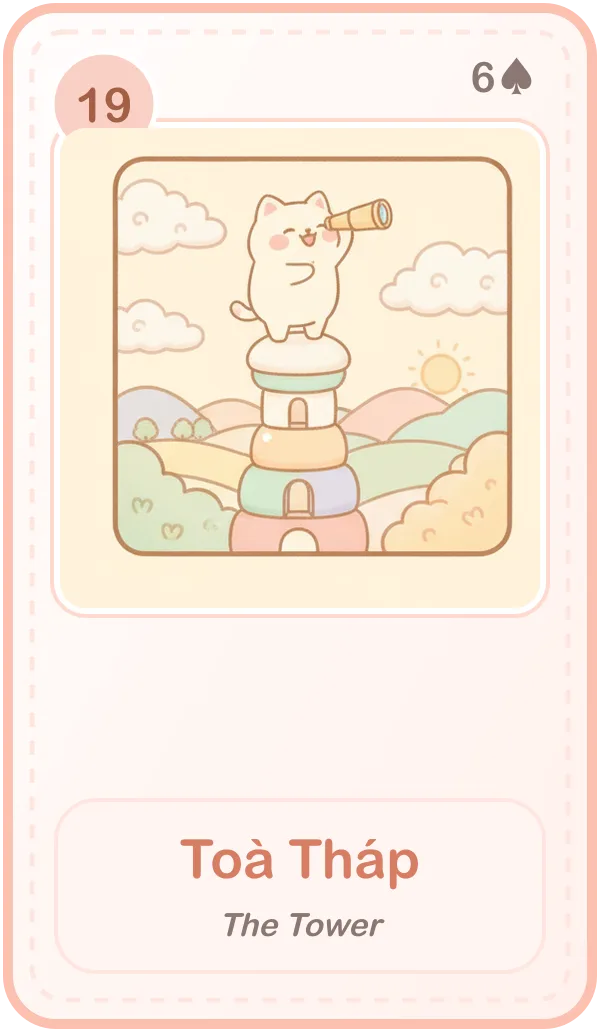 Lá bài Lenormand Toà Tháp (The Tower)