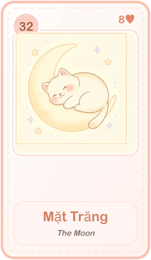 Lá bài Lenormand Mặt Trăng (The Moon)