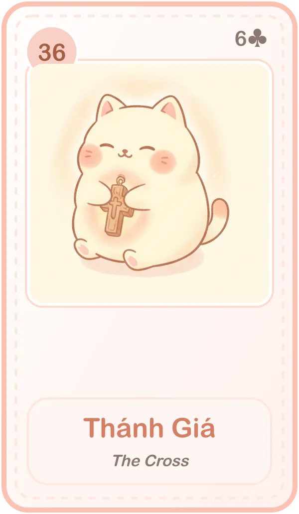 Lá Thánh Giá (The Cross) trong bài Lenormand