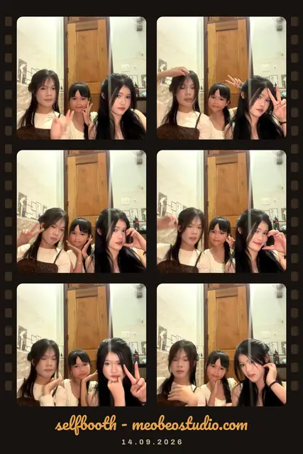 Cuộn phim ảnh chụp tại Selfbooth Mèo Béo Studio