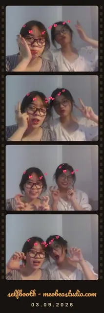Cuộn phim ảnh chụp tại Selfbooth Mèo Béo Studio