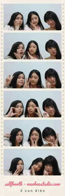 Cuộn phim ảnh chụp tại Selfbooth Mèo Béo Studio