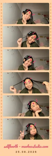 Cuộn phim ảnh chụp tại Selfbooth Mèo Béo Studio
